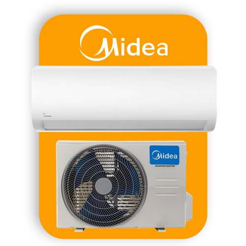 Aire Split Muro Inverter Midea Fro/Calor 9.000 BTUH R410A