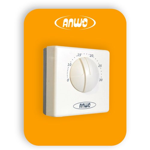 Termostato Ambiental de Calefaccin Simple Anwo Ats-3 Contactos