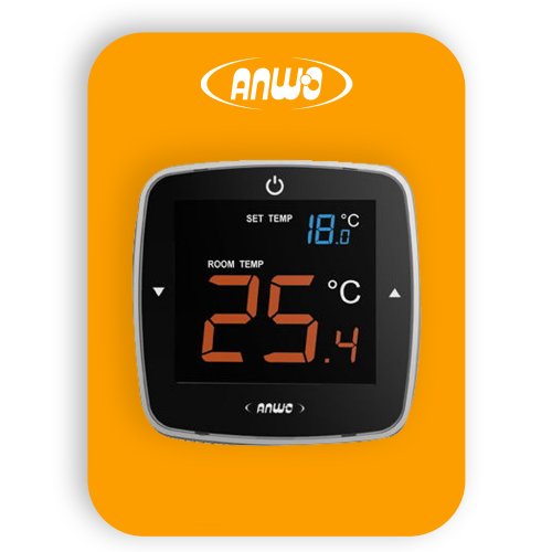 Termostato Simple Anwo Ats-Pantalla Tctil / On-Off/ Negro