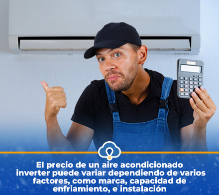 Instalador de Aire Acondicionado Inverter con Calculadora en Mano